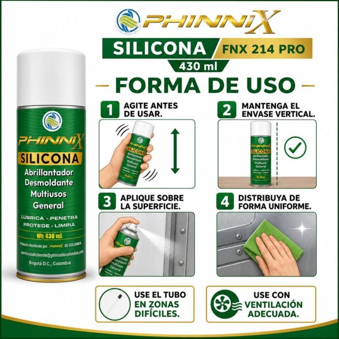Silicona Multiusos Industrial PHINNIX 430 ml