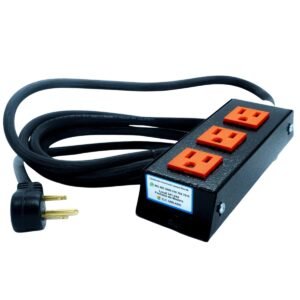 Multitoma Metálica Industrial de 3 Servicios