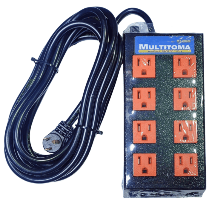 Multitoma Metálica de 8 salidas