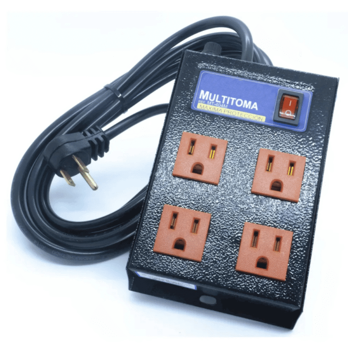 Multitoma Metálica de 4 Salidas