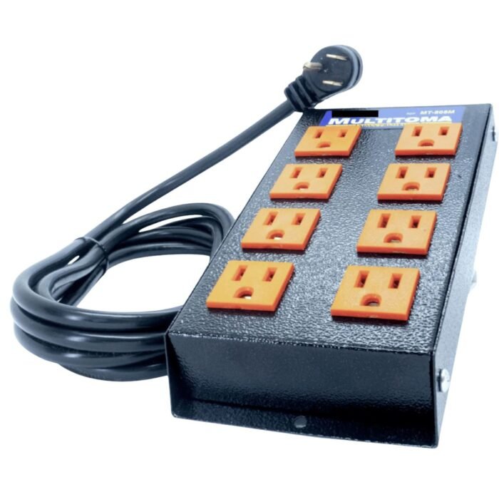 Multitoma Metálica de 8 salidas