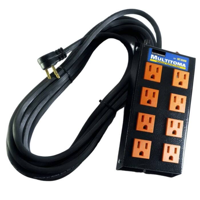 Multitoma Metálica de 8 Salidas