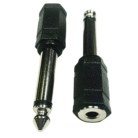 Adaptador de Audio 6.35mm Mono Macho a 3.5mm Hembra – Conector Profesional