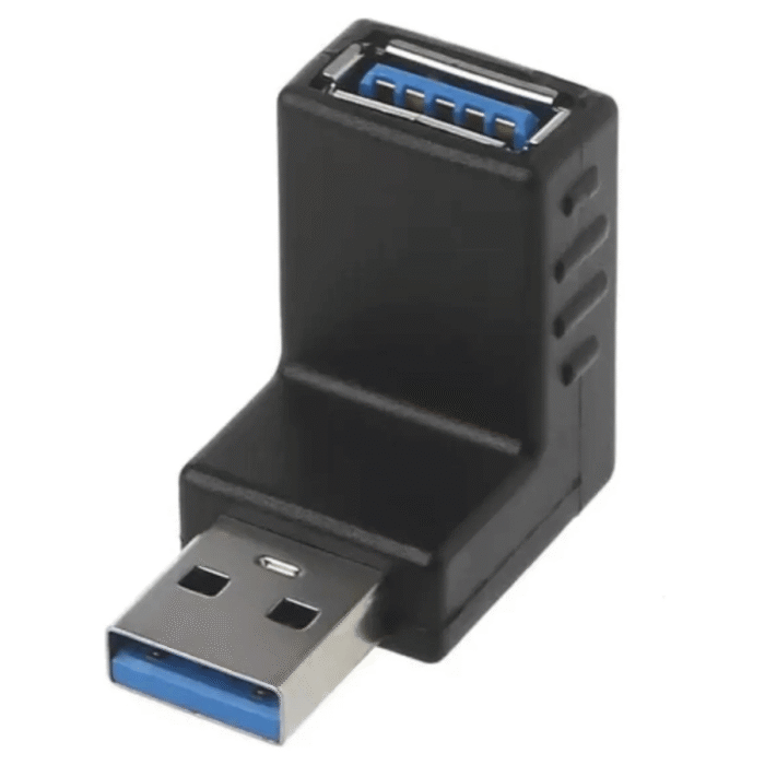 Unión Adaptador Usb 3.0 Macho A Usb 3.0 Hembra En Forma de L