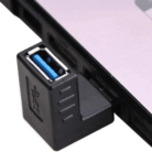 Unión Adaptador Usb 3.0 Macho A Usb 3.0 Hembra En Forma de L