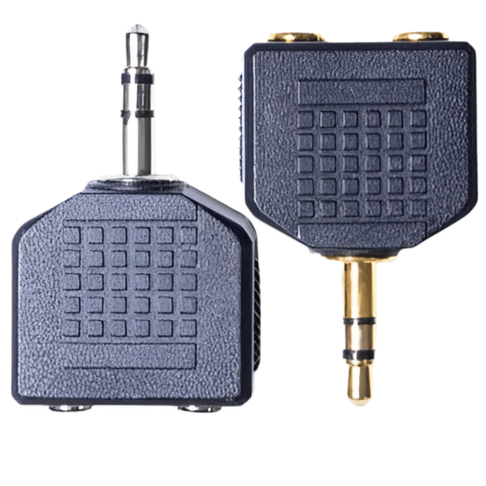 Adaptador Divisor de Audio Estéreo 3.5mm – 1 Macho a 2 Hembras