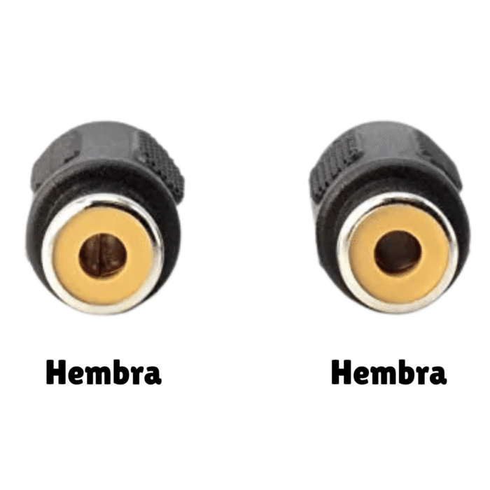 Adaptador Unión RCA Hembra a Hembra