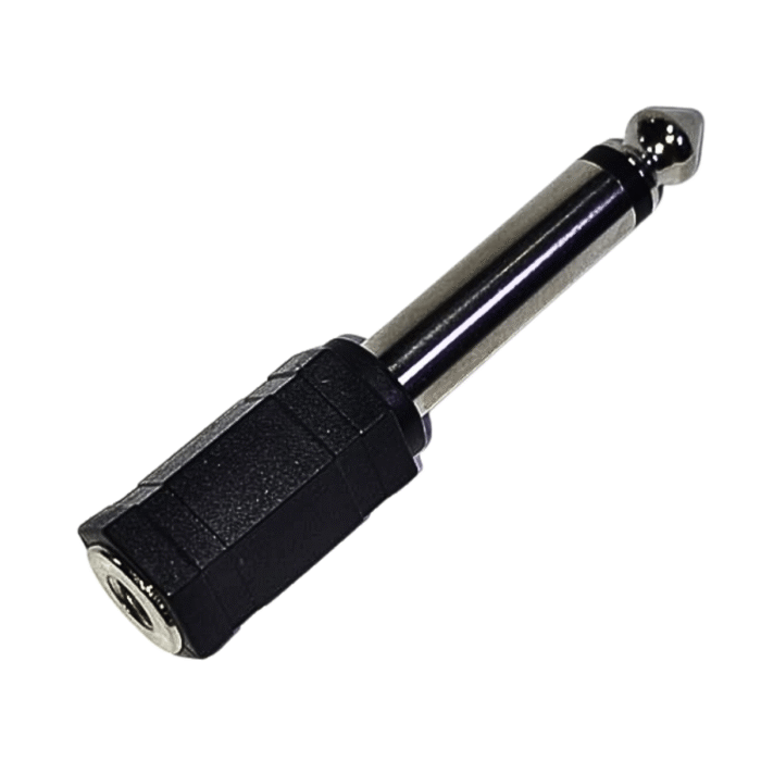 Adaptador de Audio 6.35mm Mono Macho a 3.5mm Hembra – Conector Profesional Adaptador de Audio 6.35mm Mono Macho a 3.5mm Hembra – Conector Profesional