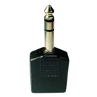 Adaptador Estéreo 6.3 Macho a 2 Jack 6.3 Hembra