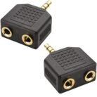 Adaptador Splitter Audio Jack 3.5mm 1 Macho A 2 Hembra Estéreo