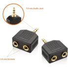 Adaptador Splitter Audio Jack 3.5mm 1 Macho A 2 Hembra Estéreo