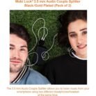 Adaptador Splitter Audio Jack 3.5mm 1 Macho A 2 Hembra Estéreo