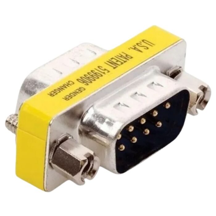 Adaptador DB9 Macho a Macho RS232 Mini Gender Changer