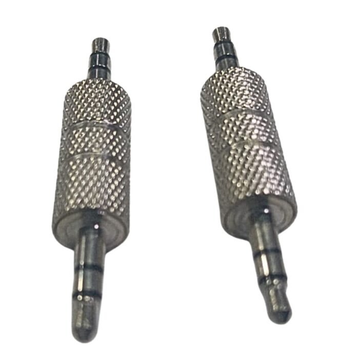 Adaptador De Audio 3.5mm Macho a Macho Estéreo Metálico Reforzado