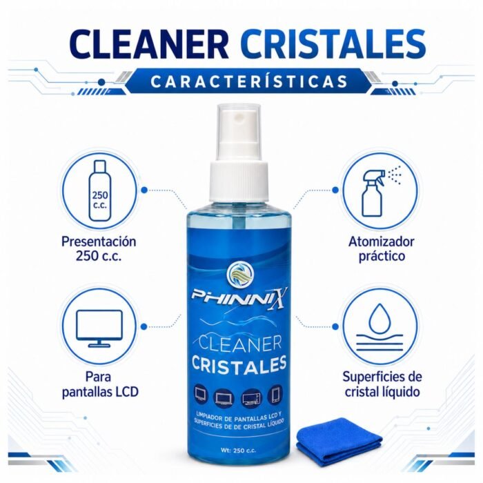 Limpiador de Pantalla Cleaner cristales 250 ml