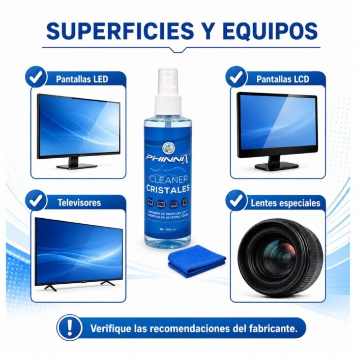 Limpiador de Pantalla Cleaner cristales 250 ml