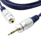 Cable Extensión de Audio Triestéreo 3.5mm Macho a Hembra Digital