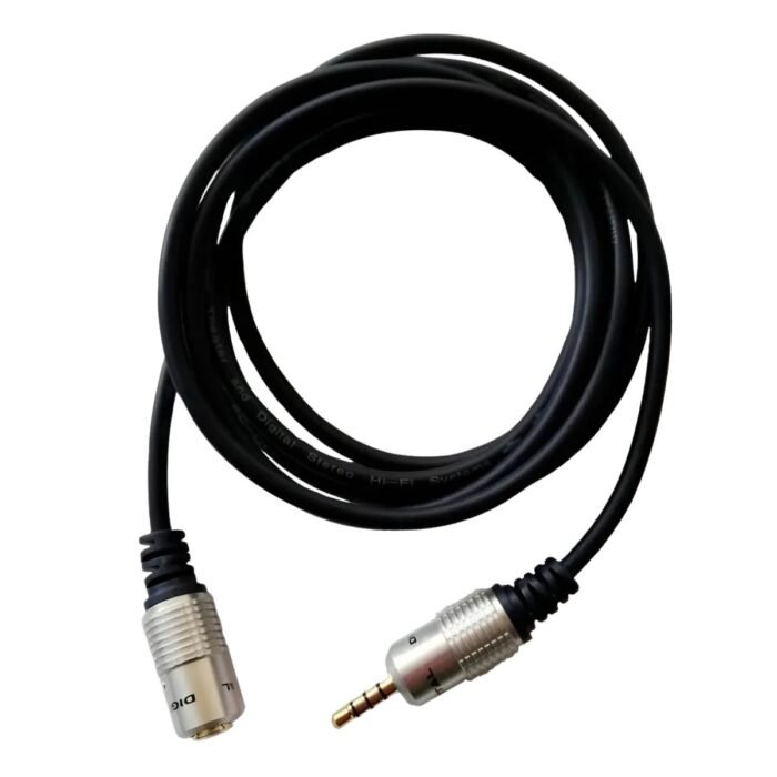 Cable Extensión de Audio Triestéreo 3.5mm Macho a Hembra Digital