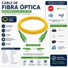 Cable de Fibra Óptica Monomodo SC/APC Compatible con Claro, ETB, Movistar y Tigo
