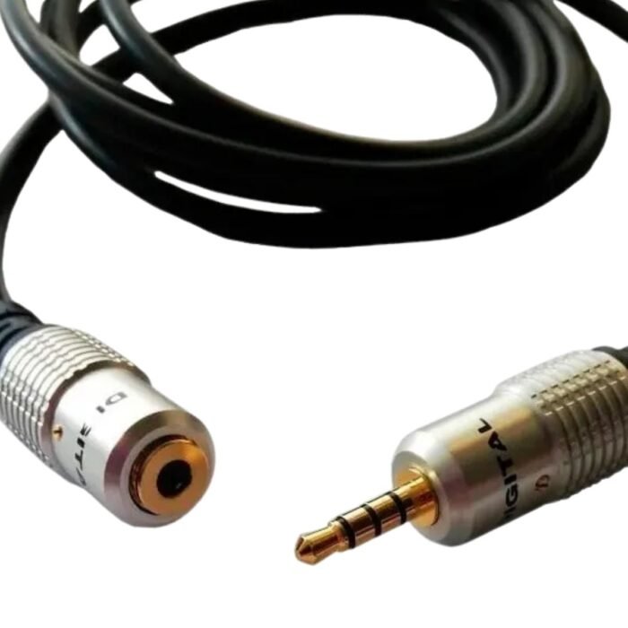 Cable Extensión de Audio Triestéreo 3.5mm Macho a Hembra Digital
