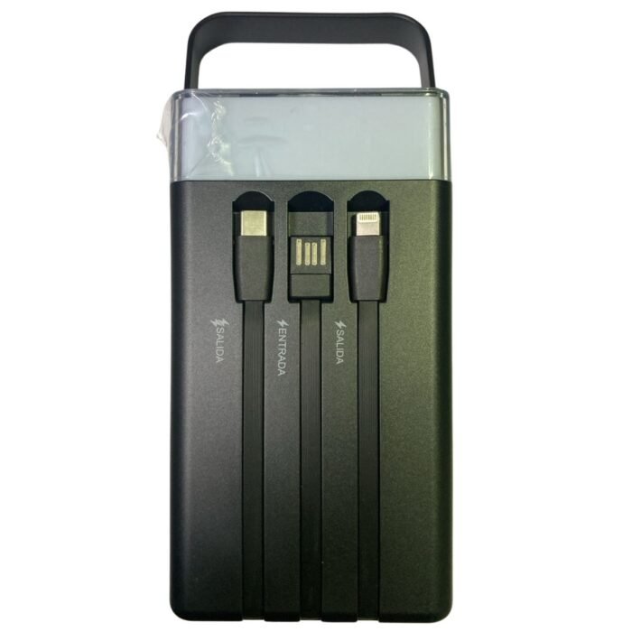 Power Bank Movisun Rocket P60 60000mAh 222W Carga Rápida Tipo C + USB + Lightning