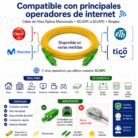 Cable de Fibra Óptica Monomodo SC/APC Compatible con Claro, ETB, Movistar y Tigo