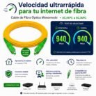 Cable de Fibra Óptica Monomodo SC/APC Compatible con Claro, ETB, Movistar y Tigo