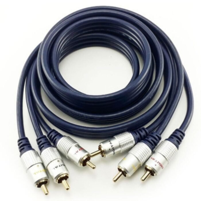 Cable RCA 3 a 3 Macho-Macho Marca Digital – Audio y Video