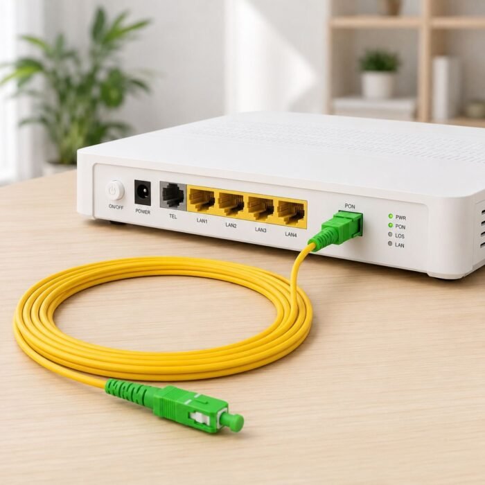 Cable de Fibra Óptica Monomodo SC/APC Compatible con Claro, ETB, Movistar y Tigo Cable de Fibra Óptica Monomodo SC/APC Compatible con Claro, ETB, Movistar y Tigo