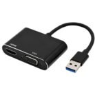 Adaptador Usb 3.0 A Hdmi Y Vga (Doble Salida De Video) - Full Hd