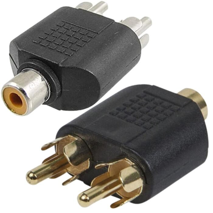 Adaptador Y Rca Para Subwoofer 1 Hembra A 2 Machos Audio