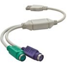 Cable Adaptador Convertidor Usb A Doble Ps2 Para Teclado Y Mouse