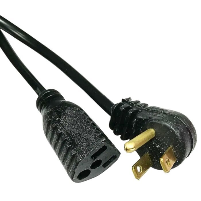 Extensión Cable De Poder De Tres Clavijas En L