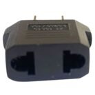 Adaptador De Enchufe Europeo A Americano Clavija De Viaje Redonda A Plana