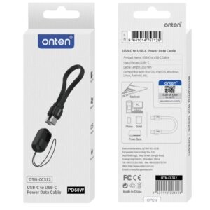 Cable Usb-c A Usb-c Onten 60w Pd Carga Rápida Datos Corto