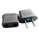 Adaptador De Enchufe Europeo A Americano Clavija De Viaje Redonda A Plana