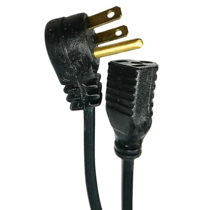 Extensión Cable De Poder De Tres Clavijas En L