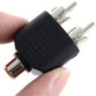 Adaptador Y Rca Para Subwoofer 1 Hembra A 2 Machos Audio
