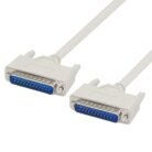 Cable De Datos DB25 Macho A Macho 1.8m  Para Impresora, Escáner Y Copiadora