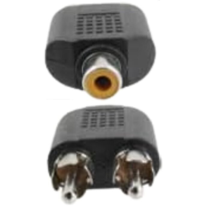 Adaptador Y Rca Para Subwoofer 1 Hembra A 2 Machos Audio