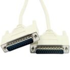 Cable De Datos DB25 Macho A Macho 1.8m  Para Impresora, Escáner Y Copiadora