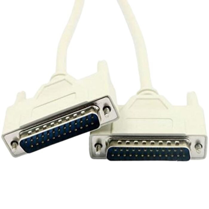 Cable De Datos DB25 Macho A Macho 1.8m  Para Impresora, Escáner Y Copiadora