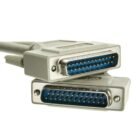 Cable De Datos DB25 Macho A Macho 1.8m  Para Impresora, Escáner Y Copiadora