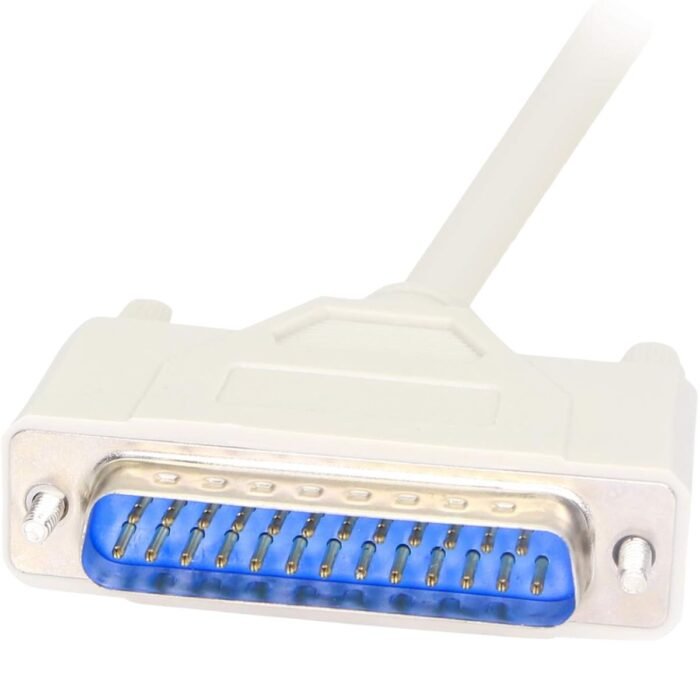 Cable De Datos DB25 Macho A Macho 1.8m  Para Impresora, Escáner Y Copiadora