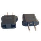 Adaptador De Enchufe Europeo A Americano Clavija De Viaje Redonda A Plana