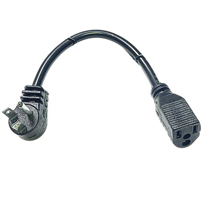 Extensión Cable De Poder De Tres Clavijas En L