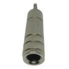 Adaptador de Audio 6.3 Hembra a 3.5 Macho Estéreo Metálico