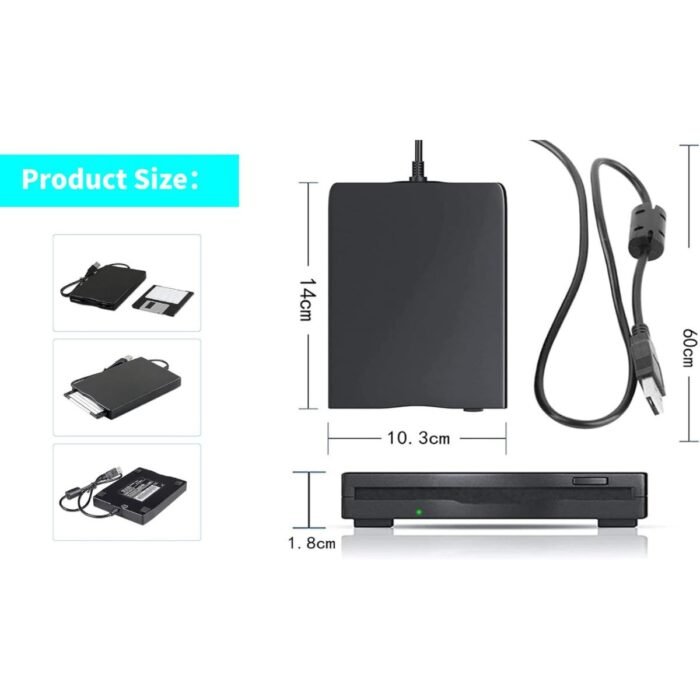 Unidad de Drive Diskette Externa Usb de 1.44 Unidad de Drive Diskette Externa Usb de 1.44