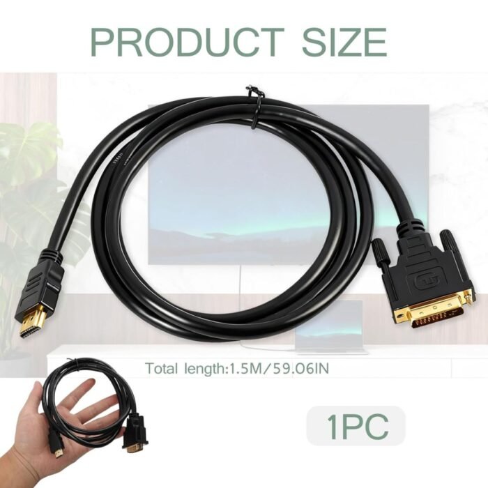 Cable Adaptador Hdmi A Dvi (24+1) 1080p 1.5 Metros
