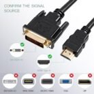 Cable Adaptador Hdmi A Dvi (24+1) 1080p 1.5 Metros